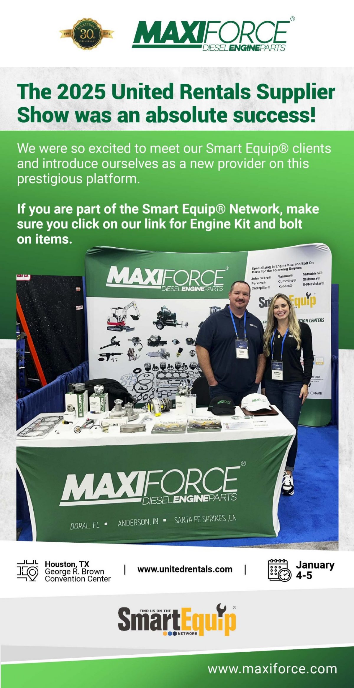 MaxiForce at the 2025 United Rentals Supplier Show