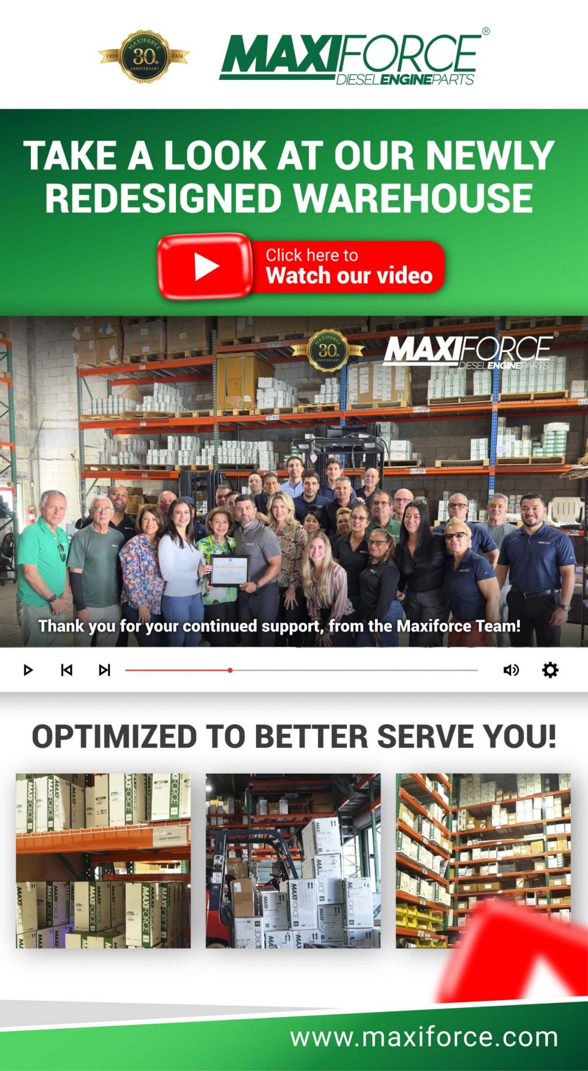 Inside Look at MaxiForce’s Newly Redesigned Warehouse